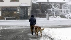 Nieve en Samos la semana pasada