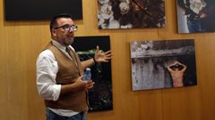 Olegario Sampedro en su exposici�n �Libertas� , en el 2018