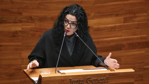 La Consejera de Cultura, Pol�tica Lling��stica y Deporte del gobierno del Principado de Asturias, Vanesa Guti�rrez