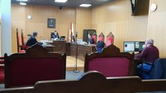 Un momento de la vista en la que la jueza le comunic� que le absolv�a de todos los cargos que le hab�an imputado