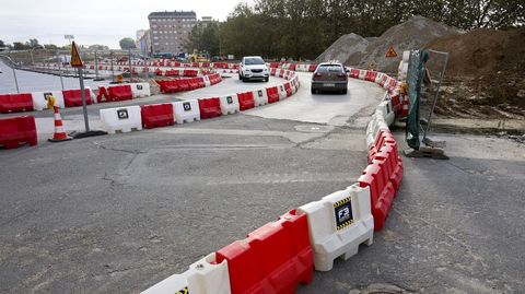 Baips rodado entre la calle Nova de Caranza y la Trinchera.