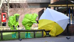Equipos de emergencia en los alrededores del domicilio de los Skripal, el 8 de marzo