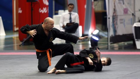 Campeonato gallego de hapkido en el Pabell�n de Barra�a