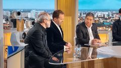 Lores, durante la grabaci�n en los estudios de Canal Arte en Par�s