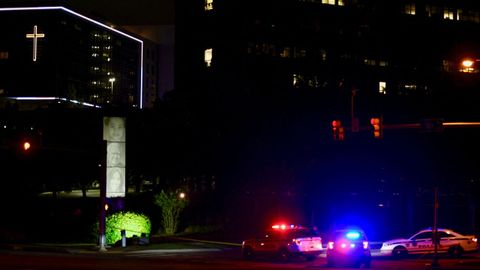 Exterior del hospital de la ciudad de Tulsa, donde ocurri� un nuevo tiroteo con v�ctimas mortales