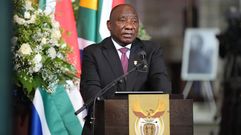 El presidente sudafricano Ramaphosa. 