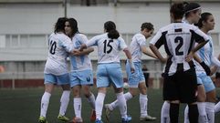 Imagen del partido celebrado el domingo en el campo de la Leyma entre Victoria y Orzn, con victoria aurinegra (1-2)