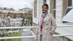 Priya Ghosh (India) embajadora del proyecto Worldplaces-Workplaces Working with Migrant Women en el que participa el campus de Ourense
