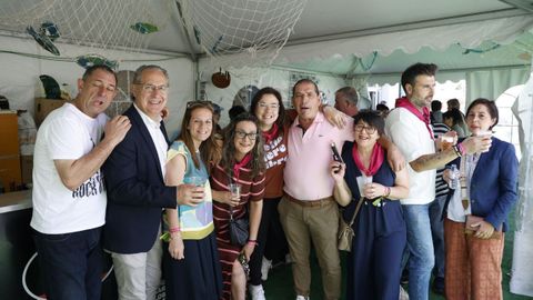 Participantes en la Festa do Peixe de Bande, este domingo
