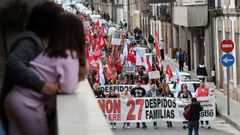 Manifestaci�n en apoyo a la plantilla de Nestl�.