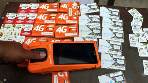 Venta de tarjetas SIM en Islamabad, en Pakistn