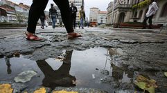 Radiograf�a de los baches de Ferrol�