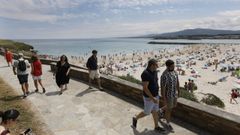 Paseo y playa de A Rapadoira en Foz