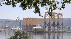 Navantia y Windar fabricaron estructuras de varias patas para el parque franc�s de Saint Briuec, de Iberdrola