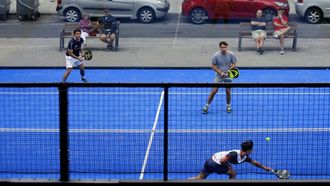 Imagen de archivo de un torneo de p�del.