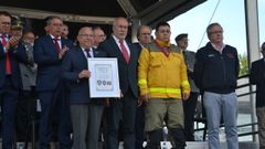 Roi Juan L�pez, bombero ourensano reconocido en el D�a del Bombero Voluntario en Portugal