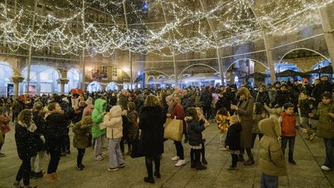 Iluminacin navidea en Ourense.