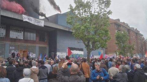 Manifestaci�n alternativa del 1 de mayo, convocada por los sindicatos minoritarios en Gij�n