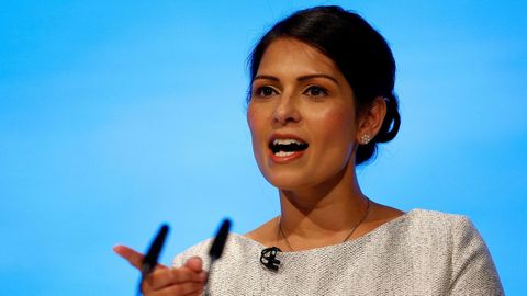 La ministra de Interior britnica, Priti Patel