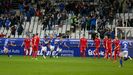 Carlos Hernandez Carlos Tartiere Real Oviedo Numancia Horizontal.Los futbolistas del Real Oviedo celebran el gol de Carlos Hernandez