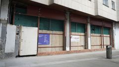 Local en obras en la plaza de A Casta�a, en Pontevedra, que albergar� un nuevo centro de formaci�n