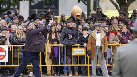 Los competidores hicieron gala de su maestr�a en lanzamientos y recepciones