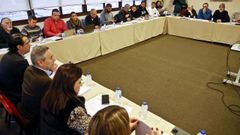 Primera reuni�n celebrada el pasado 13 de enero para negociar el convenio del metal de la provincia de Pontevedra.