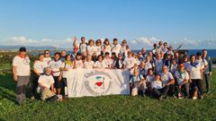 Corazones en Camino, en uno de los descansos de su ruta por el Cami�o do Mar