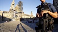 Despliegue policial en Compostela