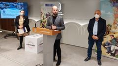 Iv�n Puentes, entre Yoya Blanco y Tino Fern�ndez, dio a conocer la concesi�n de fondos Next Generation