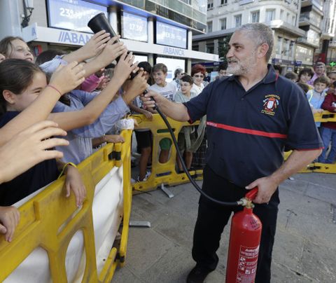 Ricardo Pose durante una demostracin. 