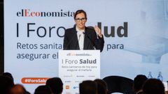 La ministra Mónica García durante su intervención en el I Gran Foro de Salud de elEconomista