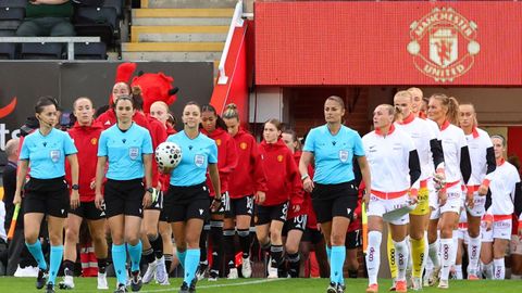 Marta Huerta de Aza, en un partido de la Champions femenina