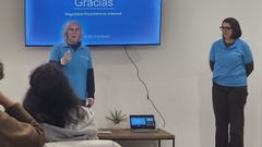 Mar�a Iglesias y Patricia Rodr�guez dieron pautas de seguridad financiera en Oroso