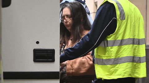 Erin Patterson, al abandonar el Tribunal Supremo de Victoria en Melbourne