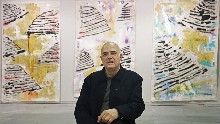 Ant�n Pati�o, en la muestra en el Palexco