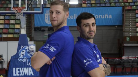 Paul Jorgensen (izquierda) y D�dac Cuevas, en el Coliseum.