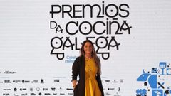 La cocinera Luc�a Freitas, de A Tafona (Santiago), en la gala de los II Premios da Coci�a Galega.