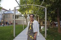 Olga Gir�ldez preside la asociaci�n de vecinos del barrio pontino. 
