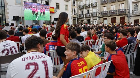 Pantalla gigante en Viveiro.