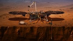 Simulacin de la sonda InSight en Marte