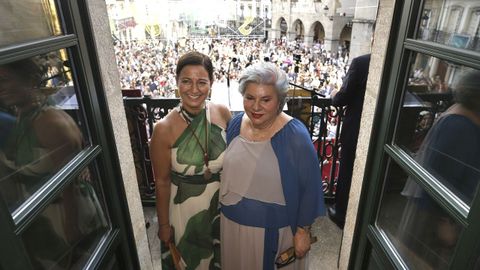 Preg�n de Dolores V�zquez en las fiestas de Betanzos