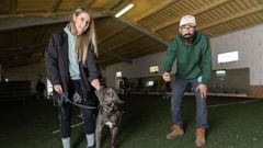 Carlos Fidalgo en una de las clases que imparte en unas instalaciones de A Laracha