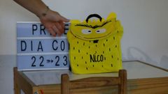 La mochila de Nico, preparada para su primer d�a