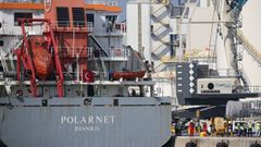 El Polarnet fue el primer barco con cereal ucraniano en llegar a destino tras atracar en Turqu�a
