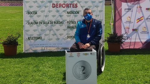 Miguel Men�ndez en una competici�n en Andaluc�a
