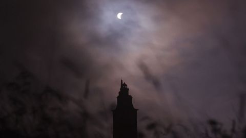 Vista del eclipse desde la Torre