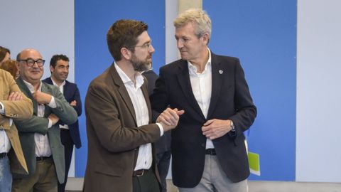 Visita de Alfonso Rueda a la ampliaci�n del IES Aquis Celenis de Caldas de Reis 