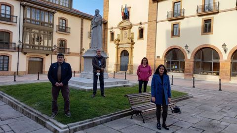 De izquierda a derecha: Miguel Gueimonde (IPLA-CSIC), Jorge Arias (Universidad de Oviedo), Silvia Arboleya (IPLA-CSIC) y Sara Garc�a (Universidad de Oviedo)