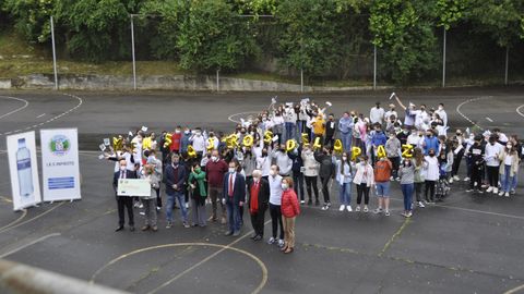 Visita del Padre �ngel al IES de Infiesto 